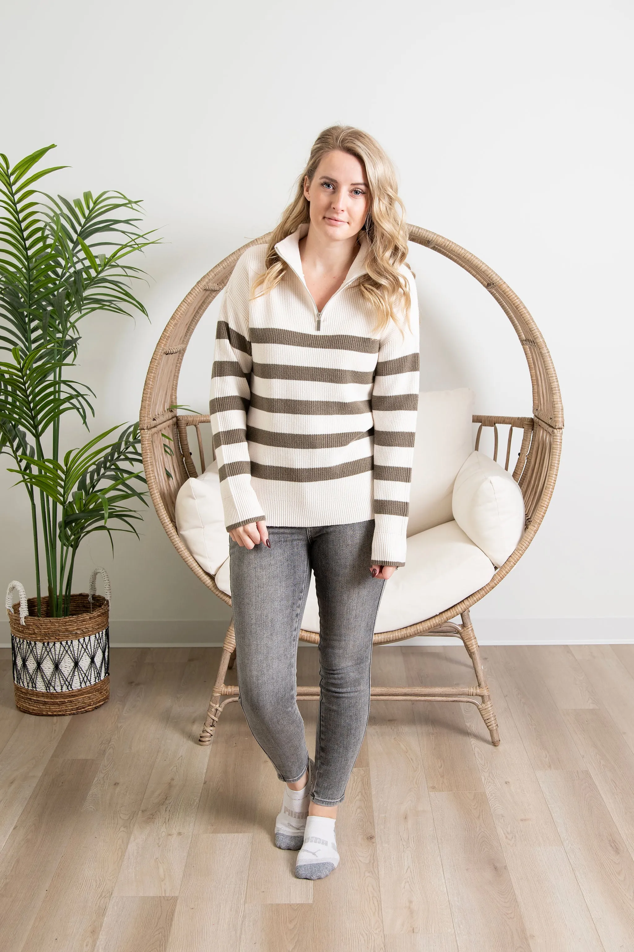 { DEX } Cozy HalfZip Sweater