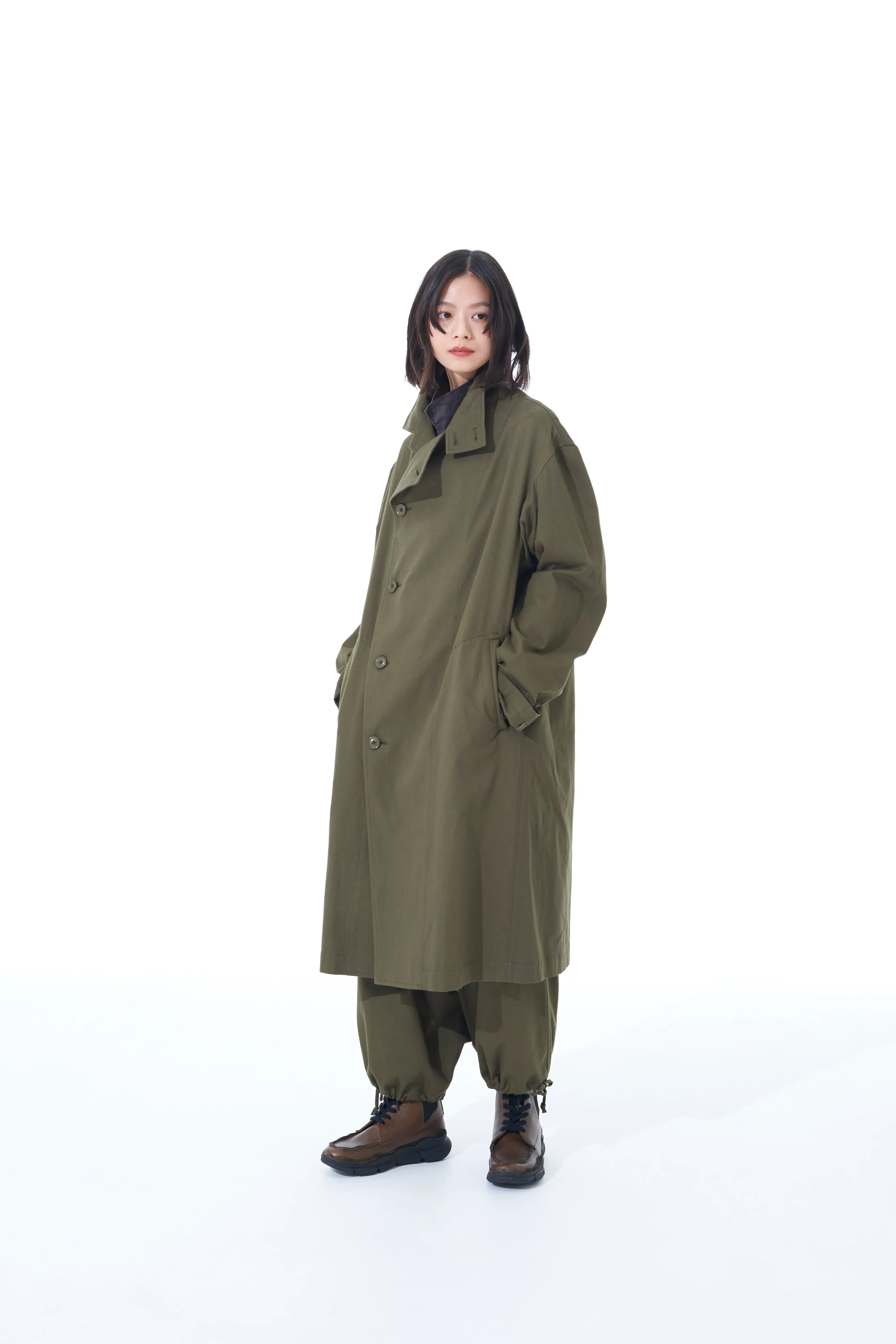 20/COTTON TWILL LONG COAT