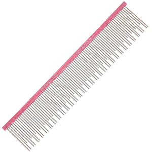 9″ Large Double Coat Deshedding Comb Pink by Petstore.Direct