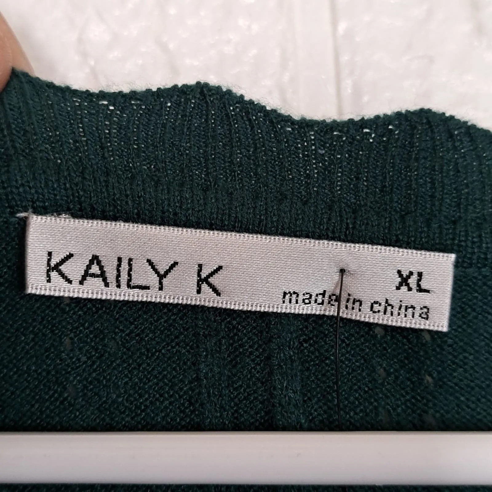 BELLDINI Women's Kaily K. Square Neck Sweater Deep Emerald XL