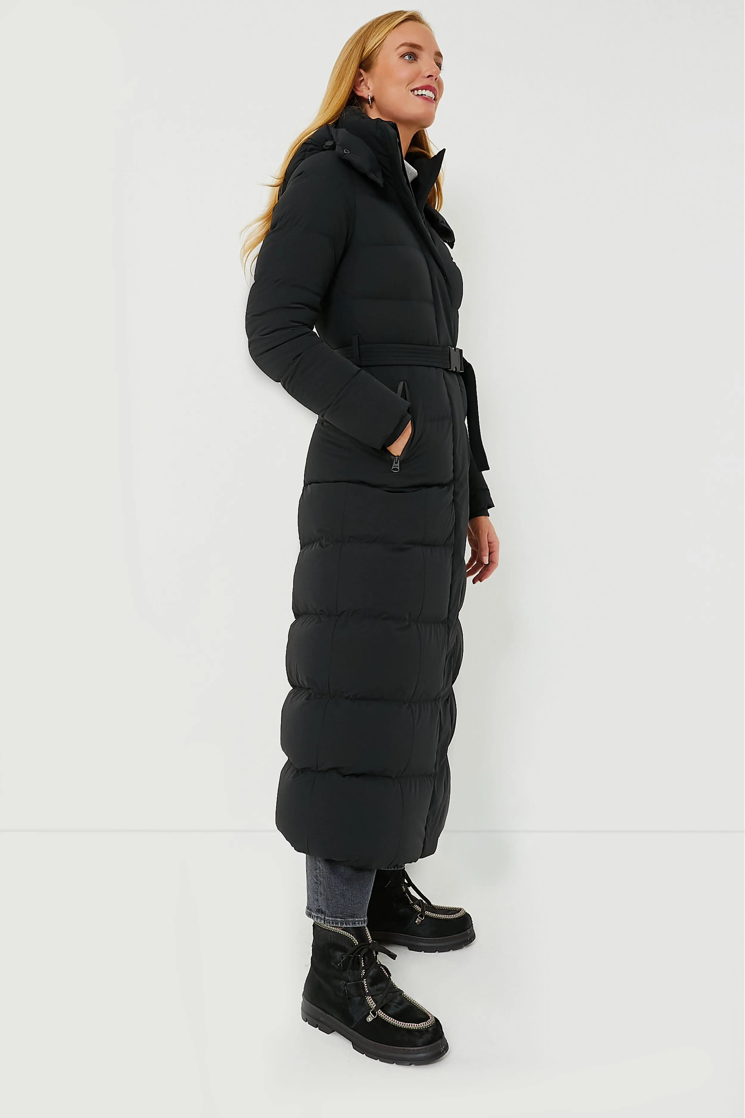 Black Calina City Down Coat