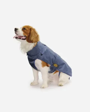 Blue Waterproof Coat with detachable faux fur padding- Fashion Dog (art.109)