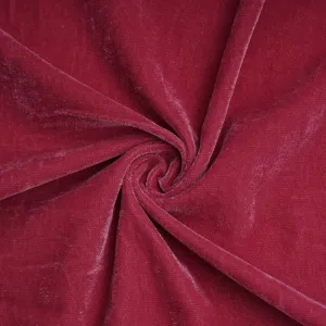 Brick Red Solid Velvet Fabric 20931