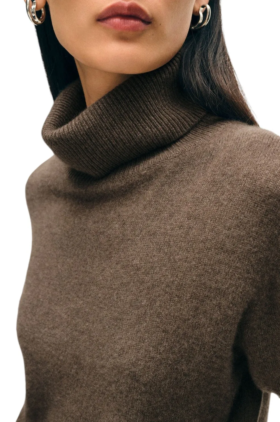 Cashmere Turtleneck - Russet Brown