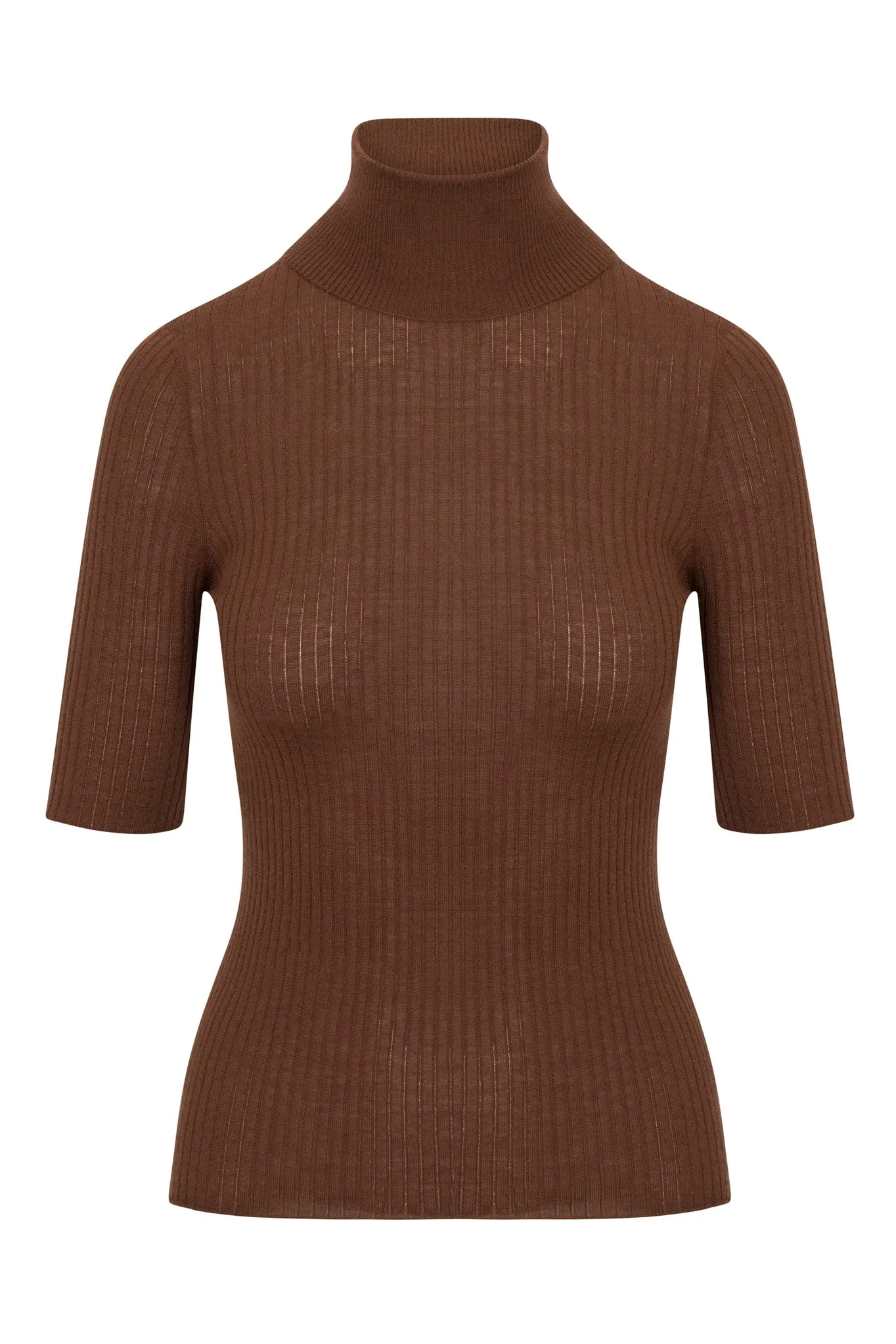 Chocolate Cashmere Turtleneck