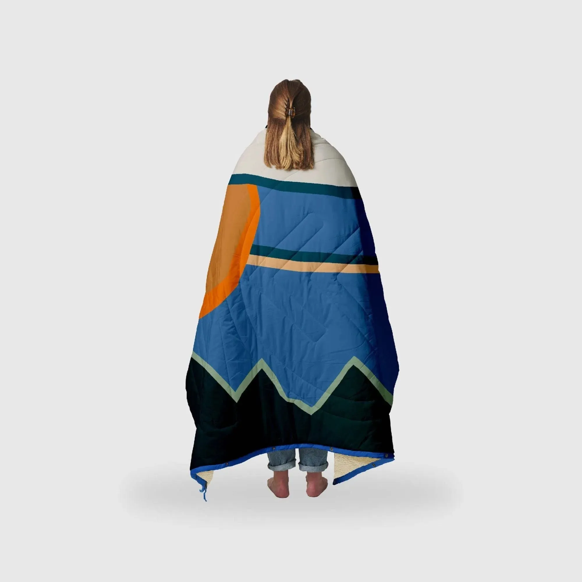 CloudTouch Fleece Poncho Blanket | 4-in-1