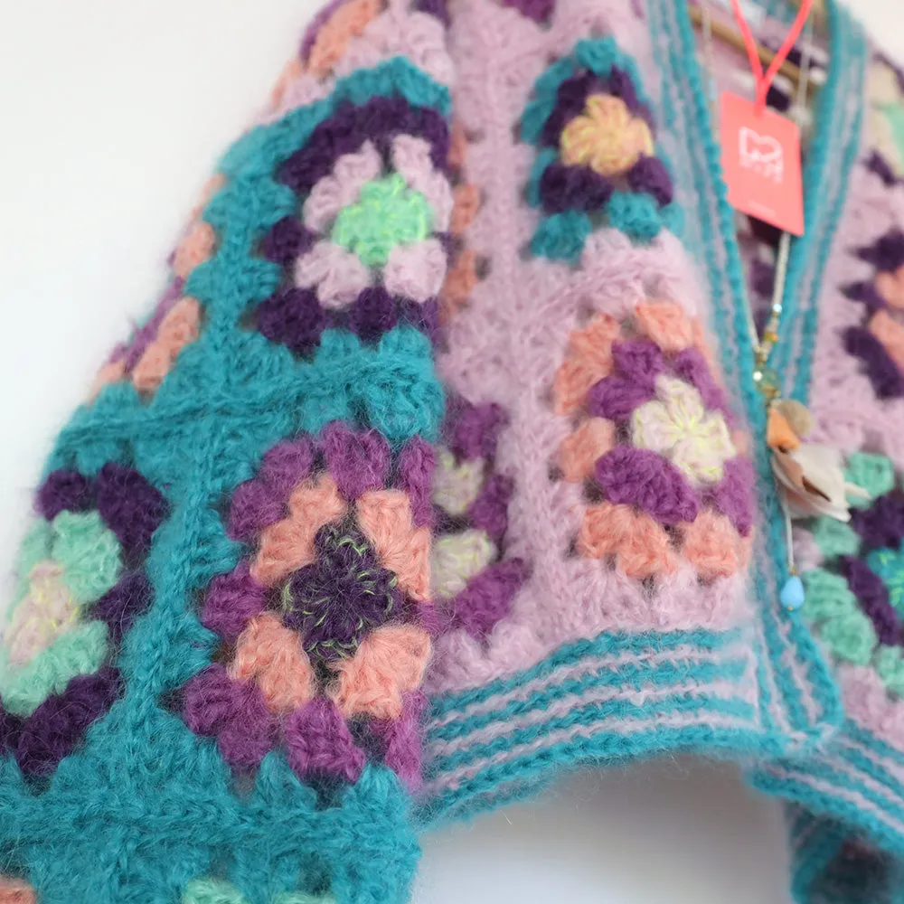 Crochet pattern - MYPZ Granny square bomber cardigan Hailey (ENG-NL)