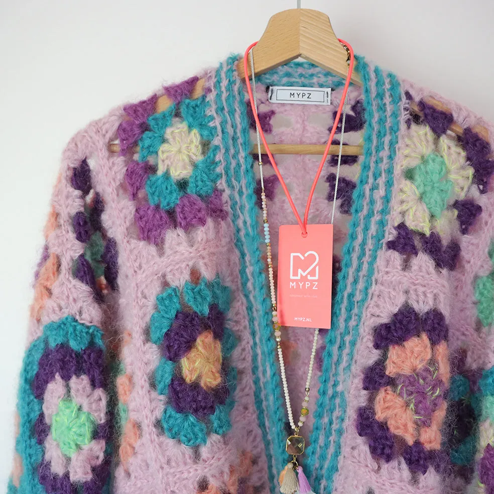 Crochet pattern - MYPZ Granny square bomber cardigan Hailey (ENG-NL)