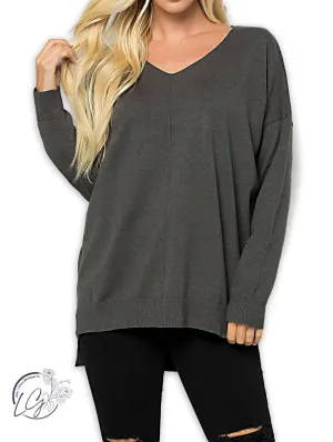 Curvy Day Dreamer V-Neck Sweater