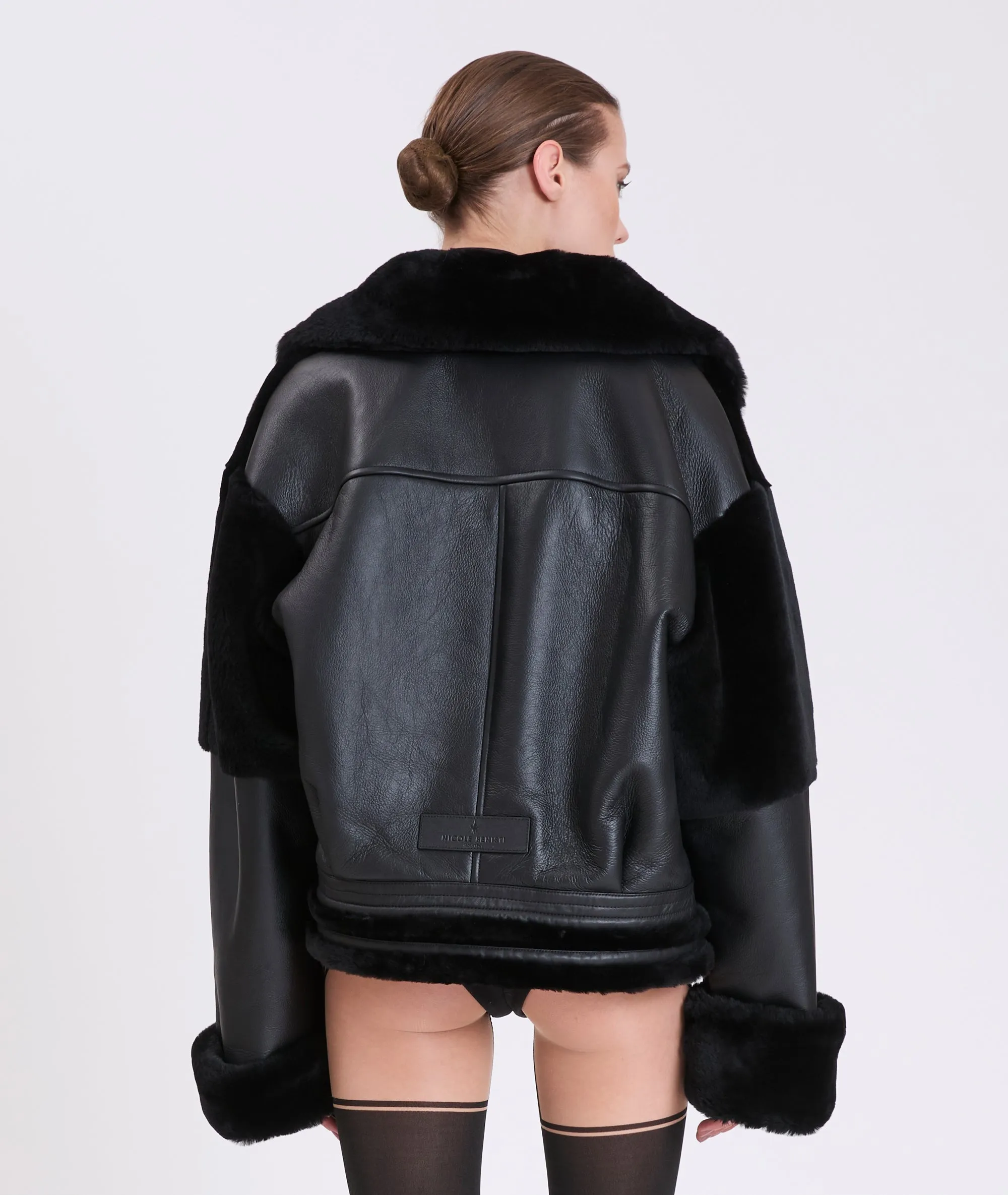 ELEANOR |  REAL SHEARLING LEATHER JACKET