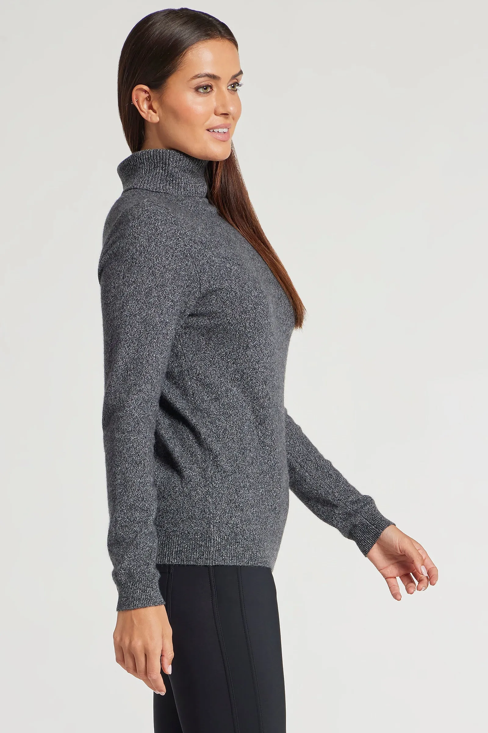 Emily Cashmere Turtleneck Sweater