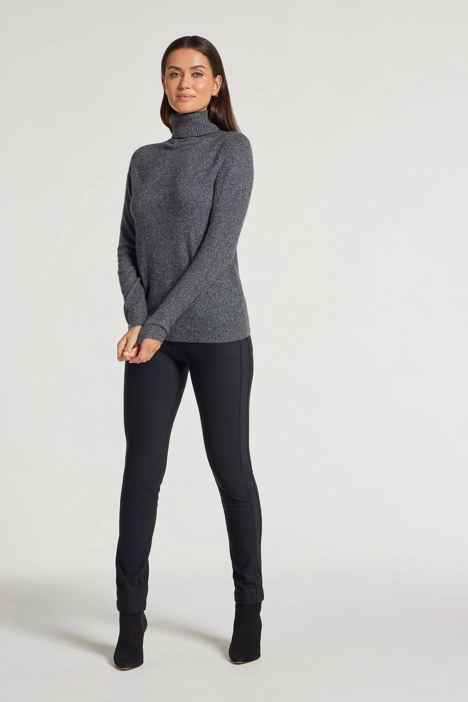 Emily Cashmere Turtleneck Sweater