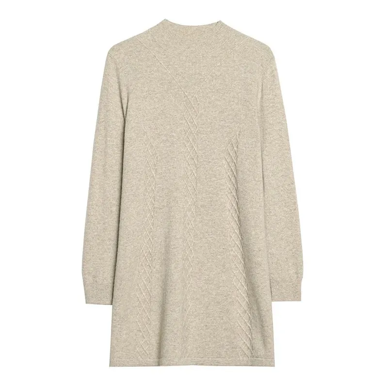 Ivyshape | Autumn Winter Women's Sweater Sweater Mid-Length Low