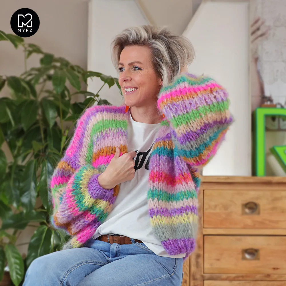 Knitting pattern – MYPZ Short Chunky Mohair Cardigan Aurora No.15 (ENG-NL)