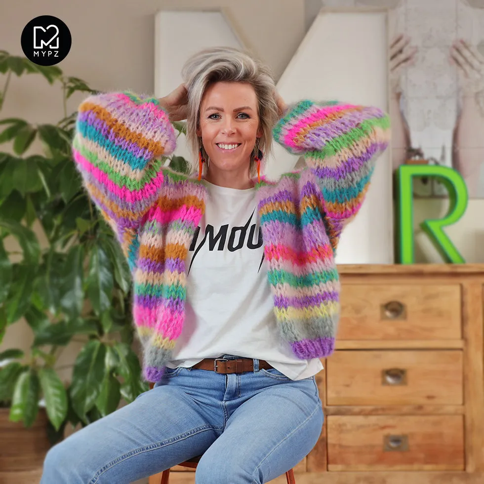 Knitting pattern – MYPZ Short Chunky Mohair Cardigan Aurora No.15 (ENG-NL)