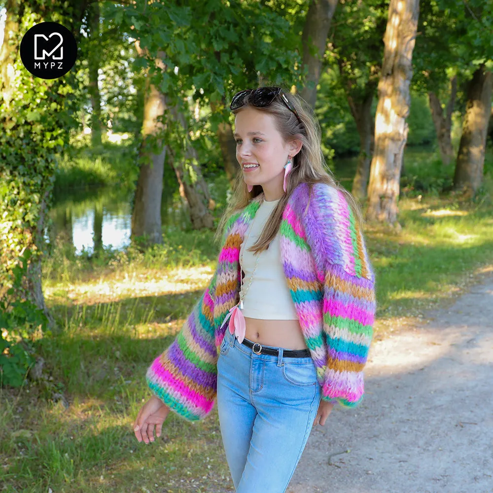 Knitting pattern – MYPZ Short Chunky Mohair Cardigan Aurora No.15 (ENG-NL)