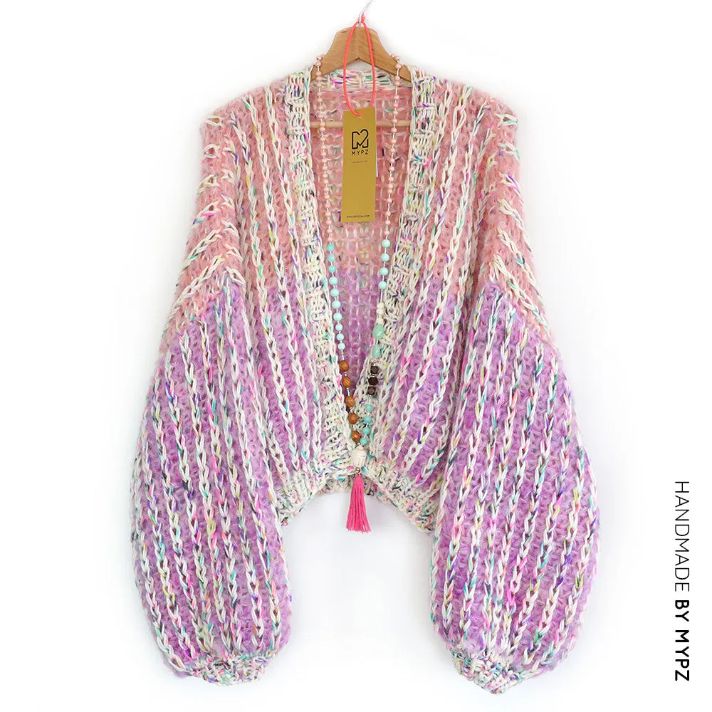 Knitting pattern – MYPZ Short Chunky Mohair Rib Cardigan Blush No.12 (ENG-NL)