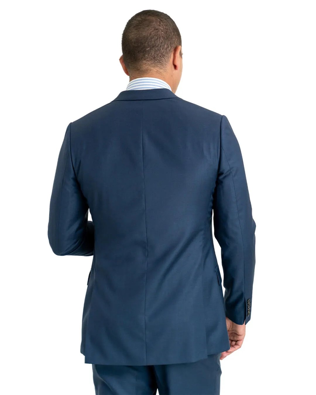 Lanificio F.lli Cerruti Blue Sharkskin Jacket