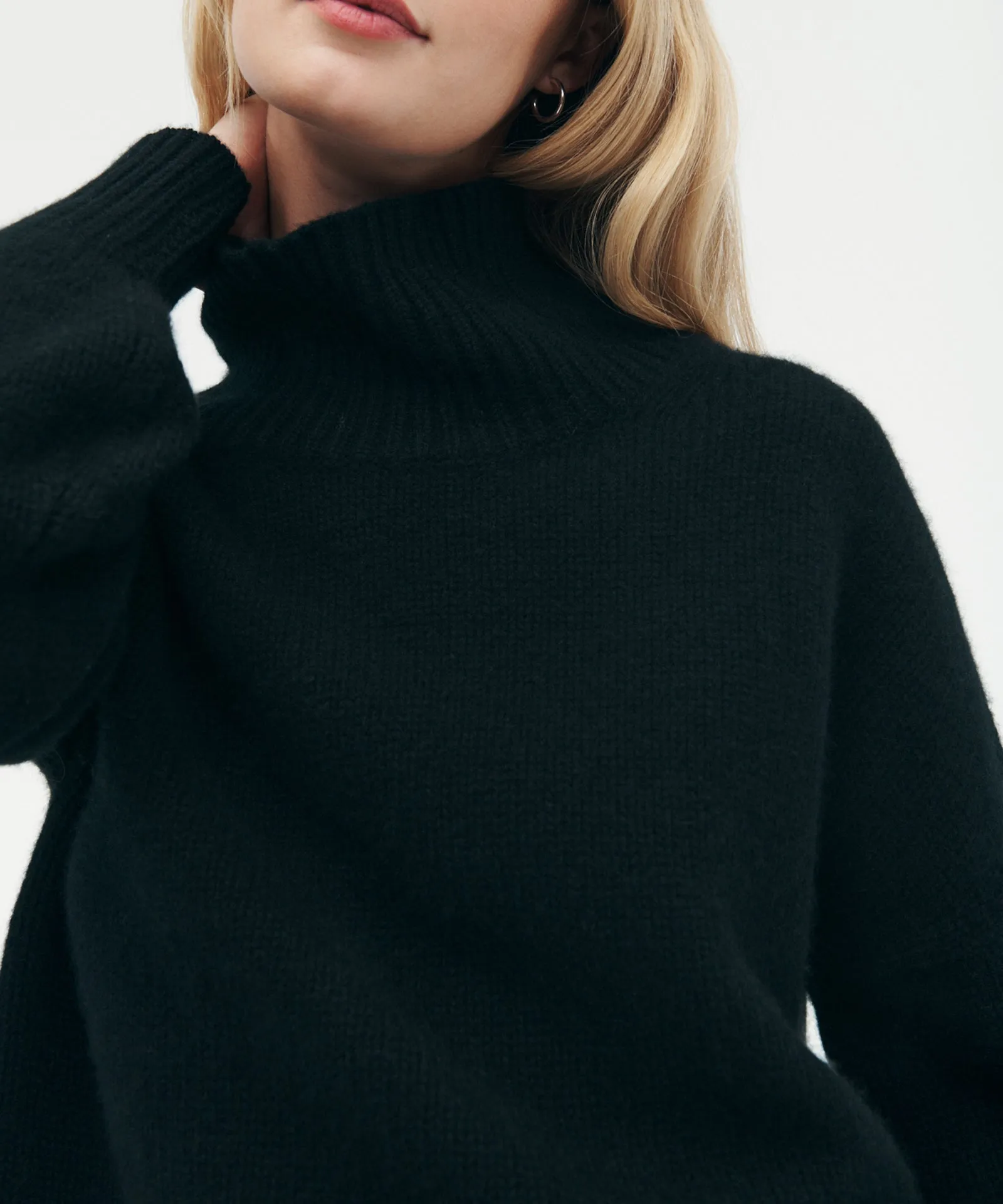 Luxe Cashmere Oversized Turtleneck