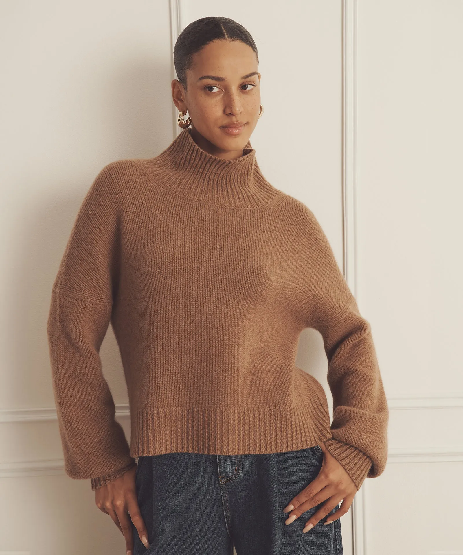 Luxe Cashmere Oversized Turtleneck