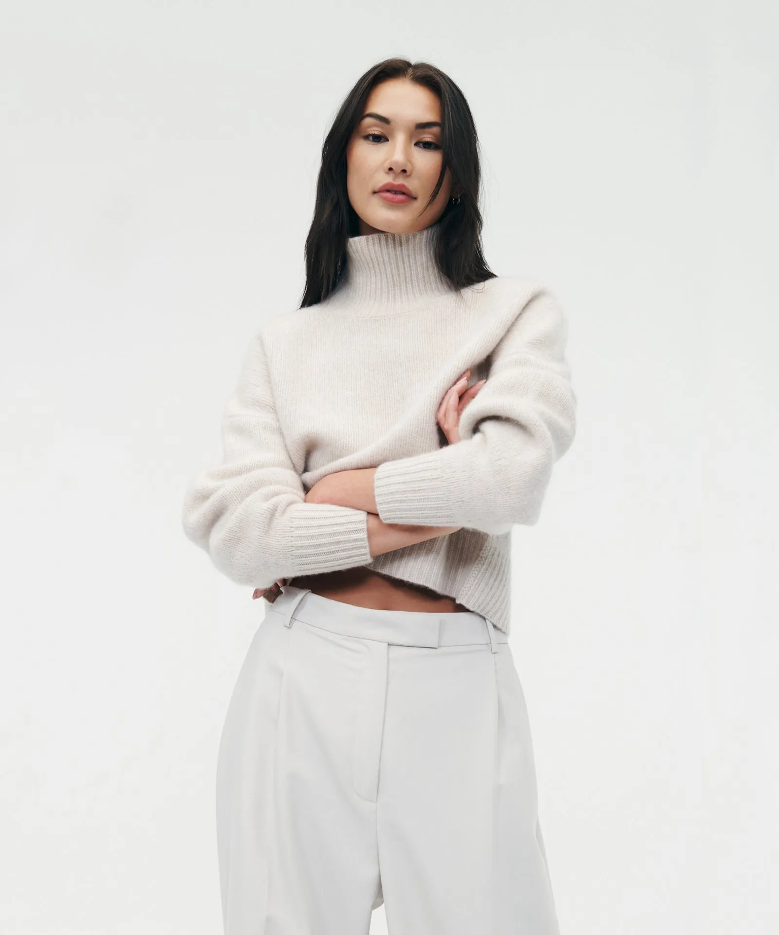 Luxe Cashmere Oversized Turtleneck