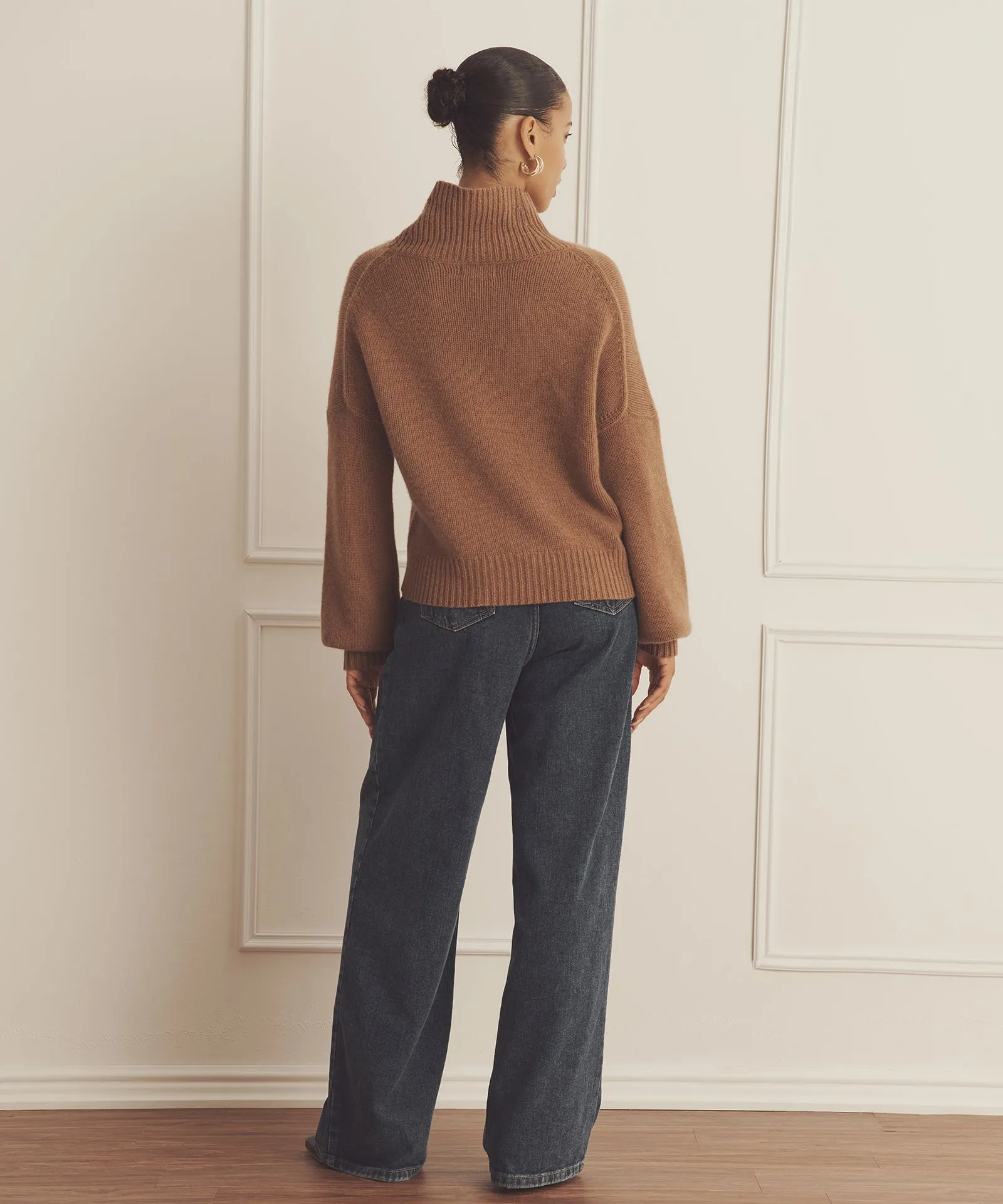 Luxe Cashmere Oversized Turtleneck