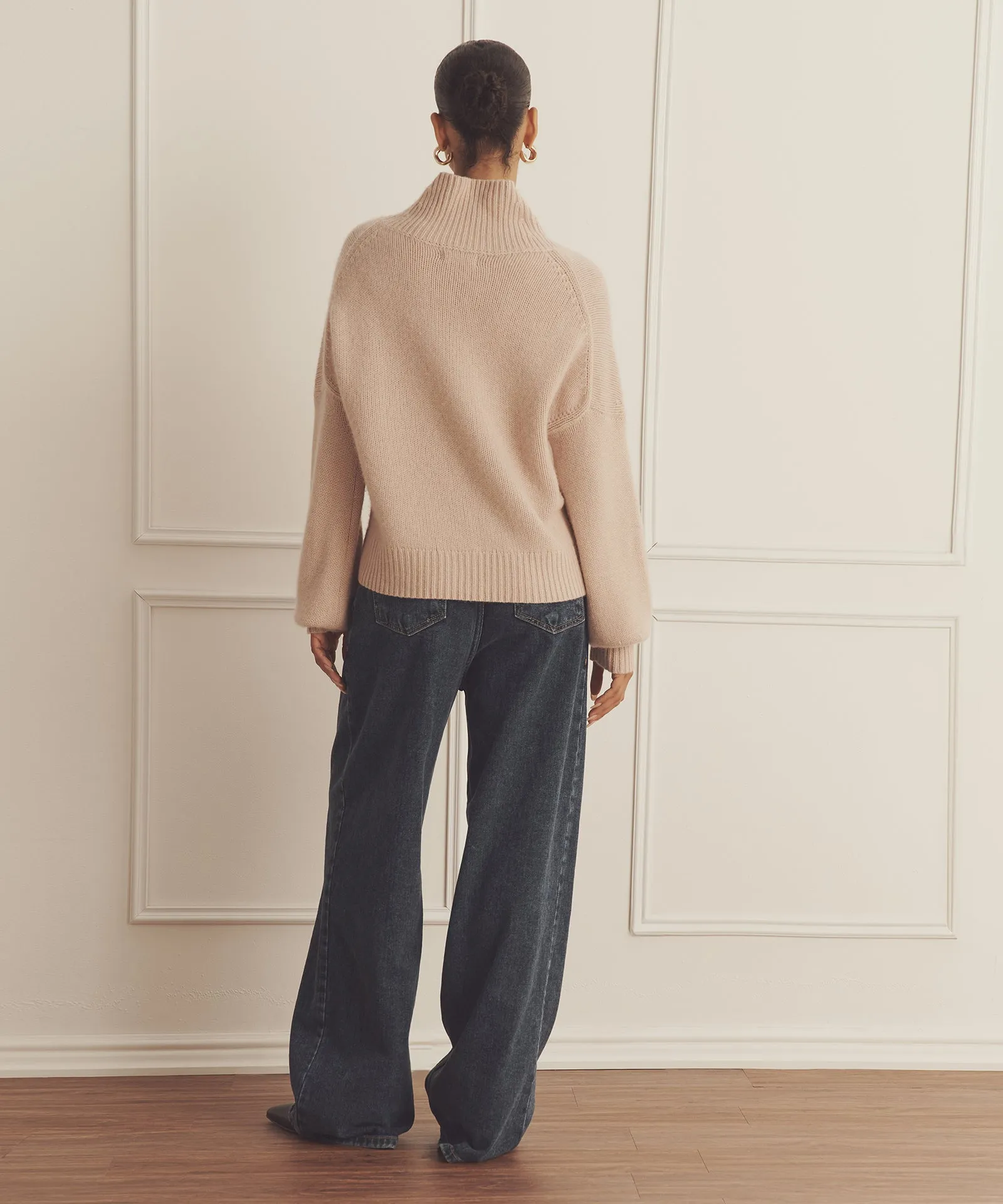 Luxe Cashmere Oversized Turtleneck