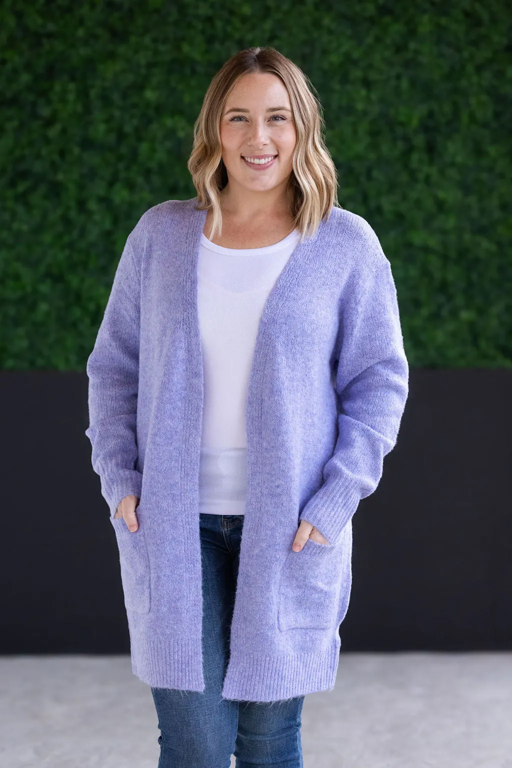 Madison Cozy Cardigan - Lavender by Michelle Mae