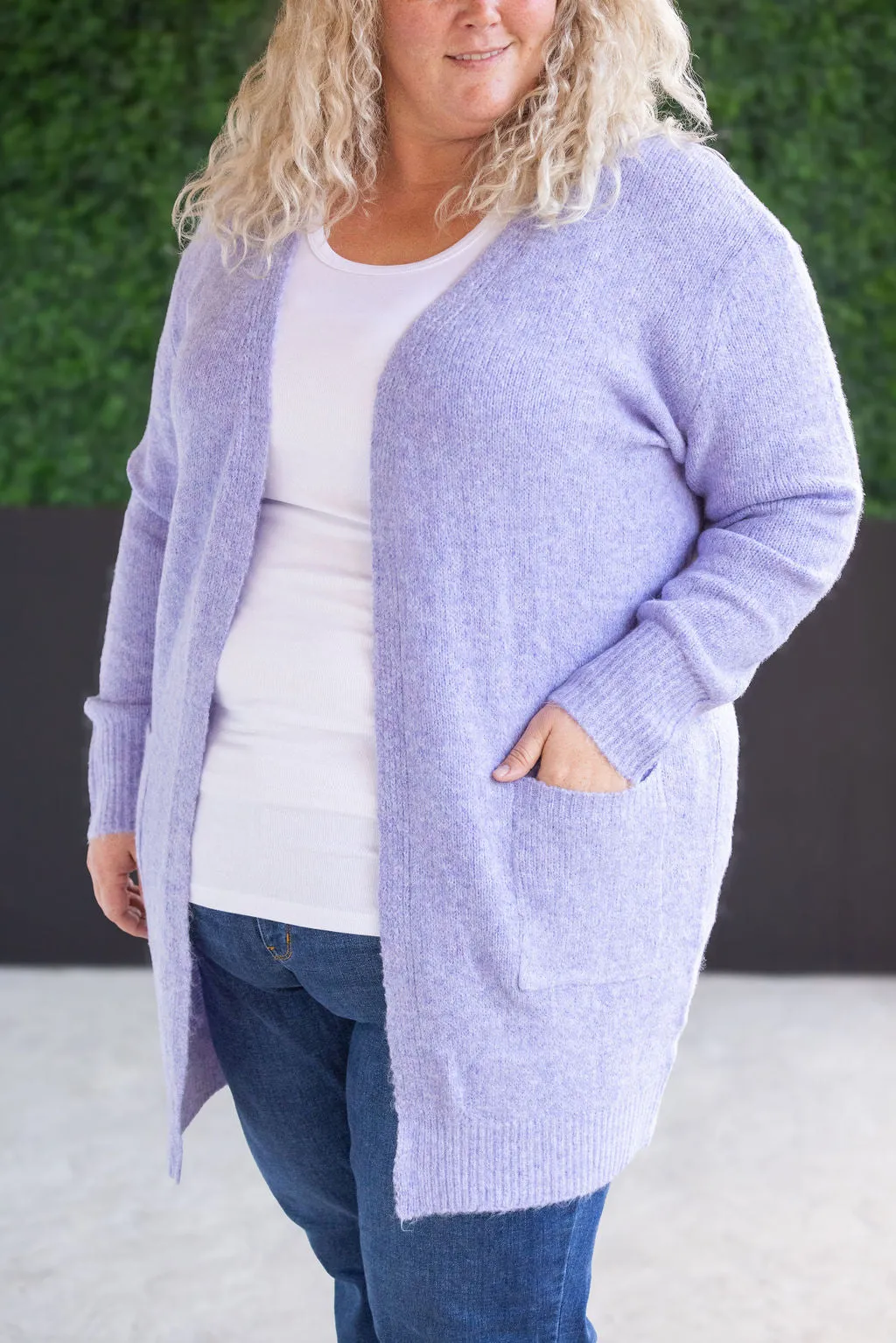 Madison Cozy Cardigan - Lavender by Michelle Mae