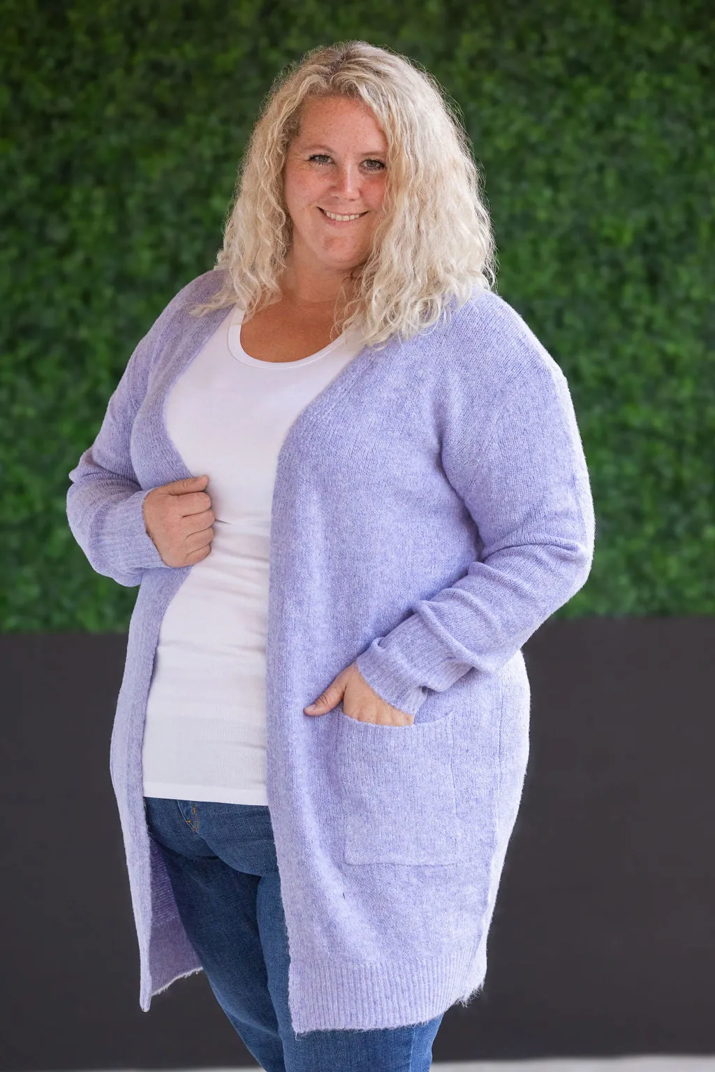 Madison Cozy Cardigan - Lavender by Michelle Mae