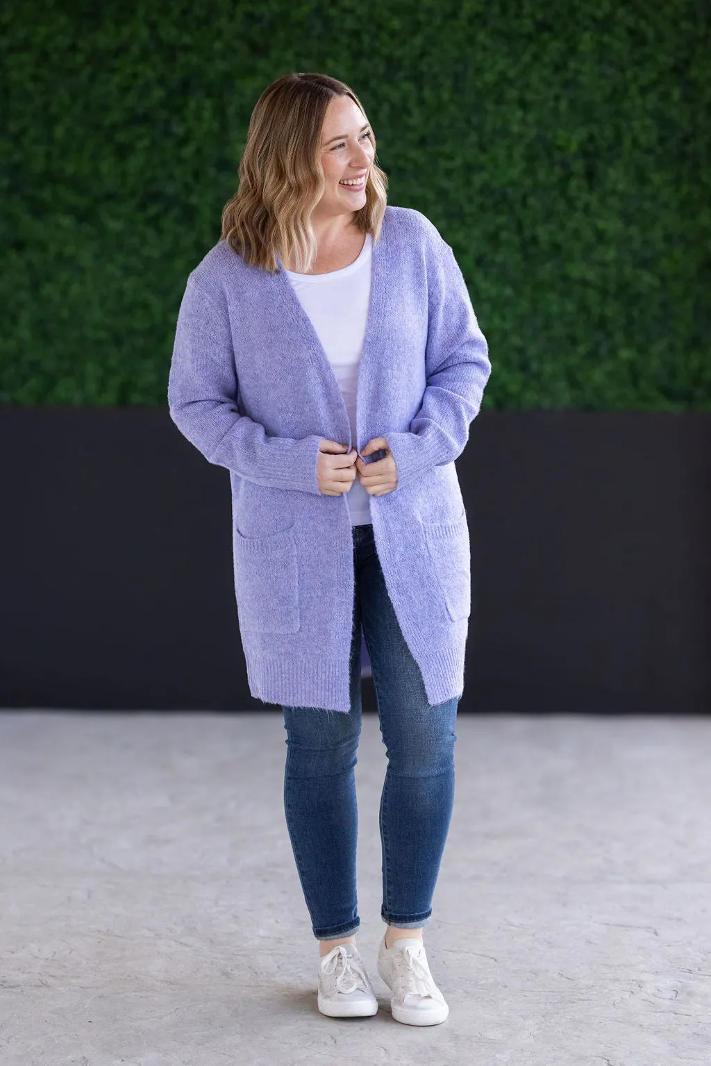 Madison Cozy Cardigan - Lavender by Michelle Mae