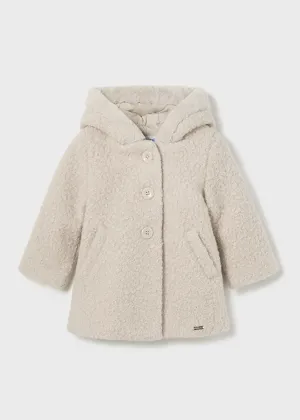 Mae Shearling Coat - Almond