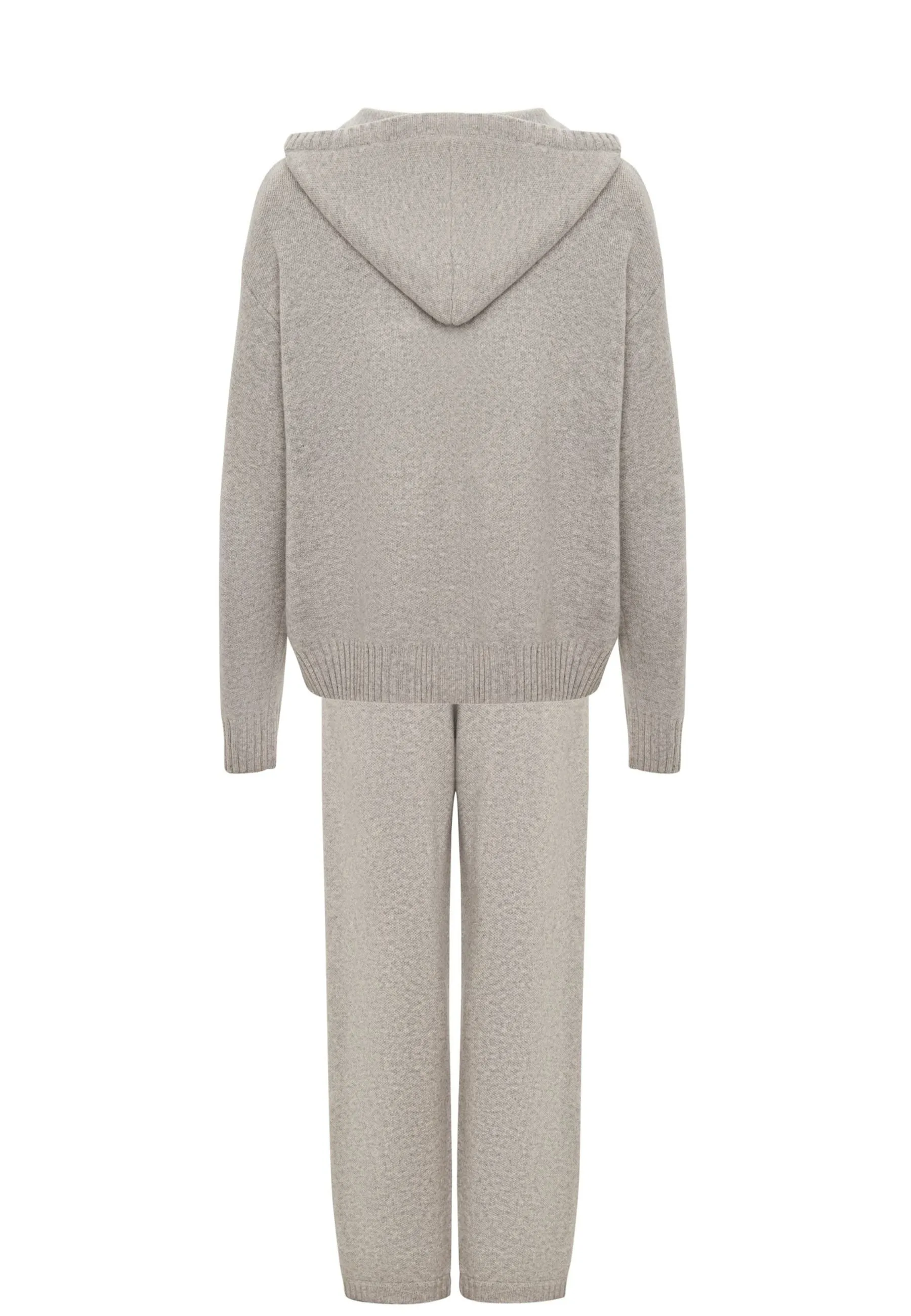 Merino Hooded Cardigan Costume Penelope - Grey