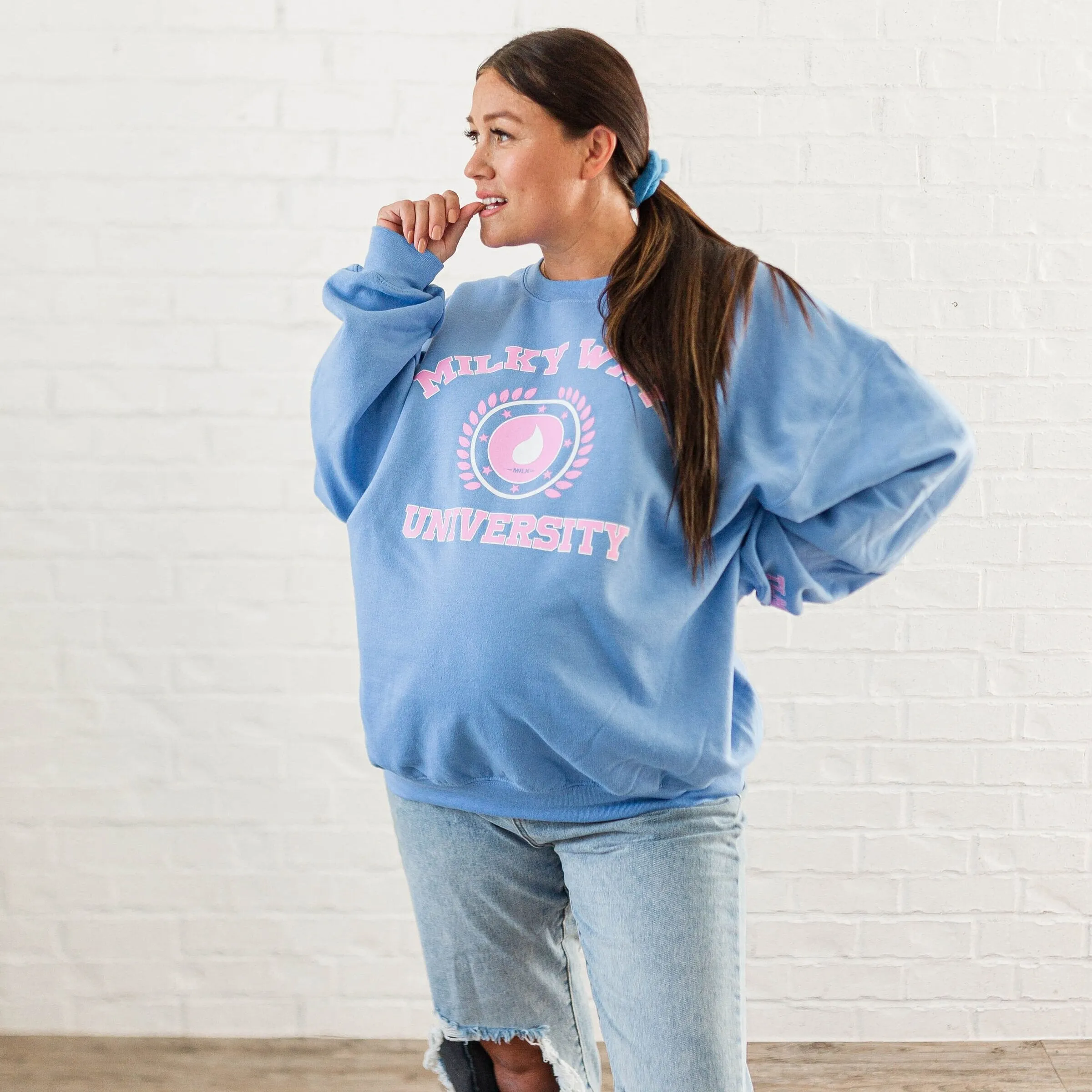 Milky Way University Oversized Pullover