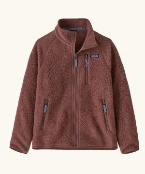 Patagonia Kids Retro Pile Fleece Jacket - Dulse Mauve