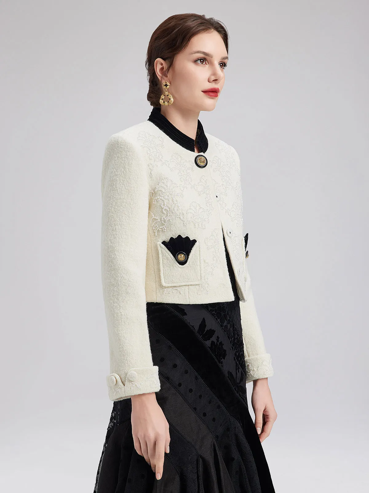 Pearl Embroidered  Jacket