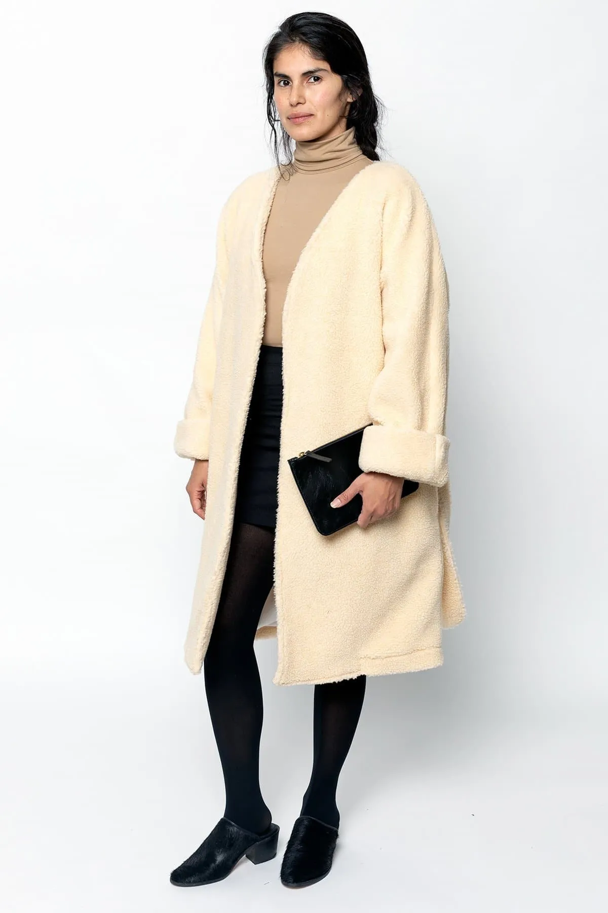 SHR312 - The Oversized Sherpa Wrap Coat