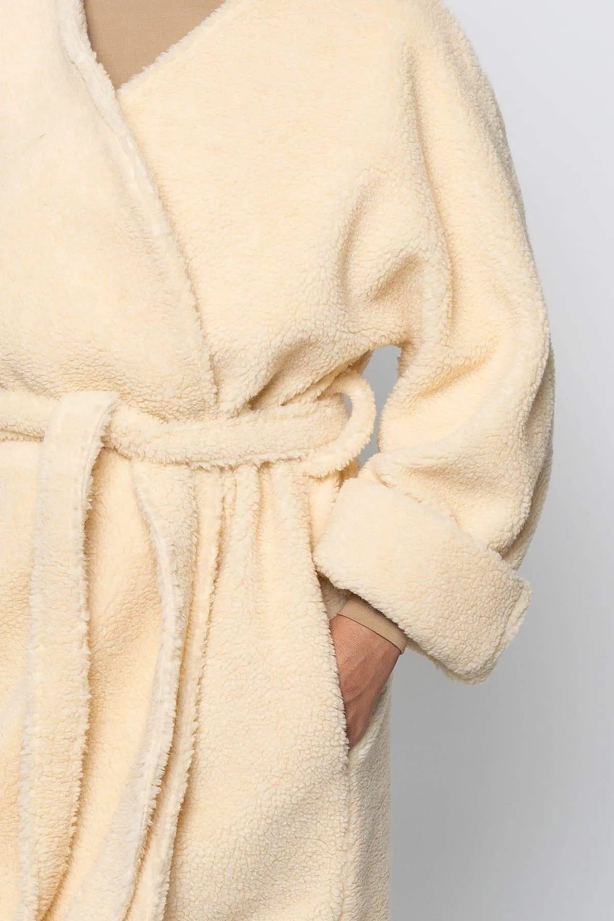 SHR312 - The Oversized Sherpa Wrap Coat