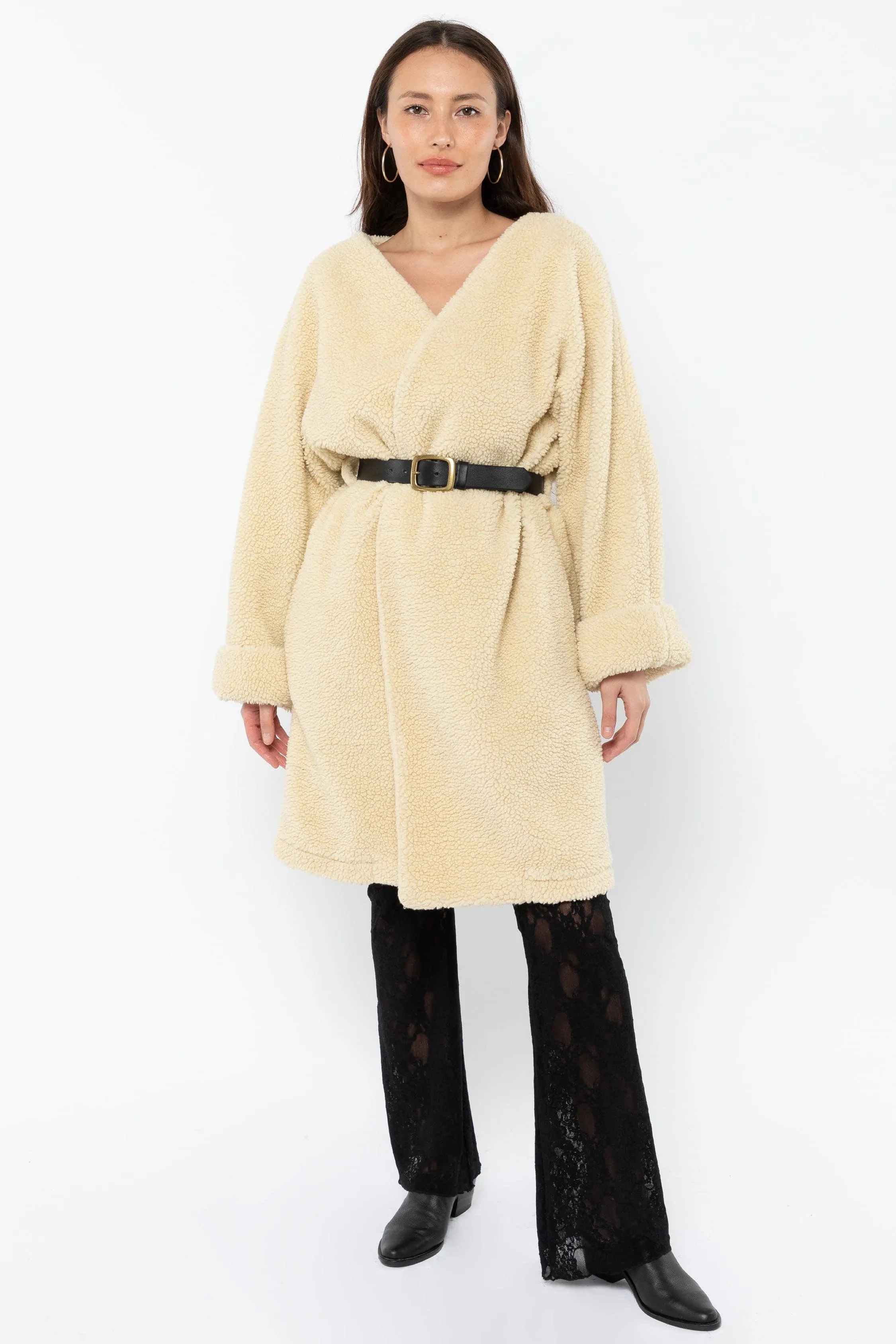 SHR312 - The Oversized Sherpa Wrap Coat