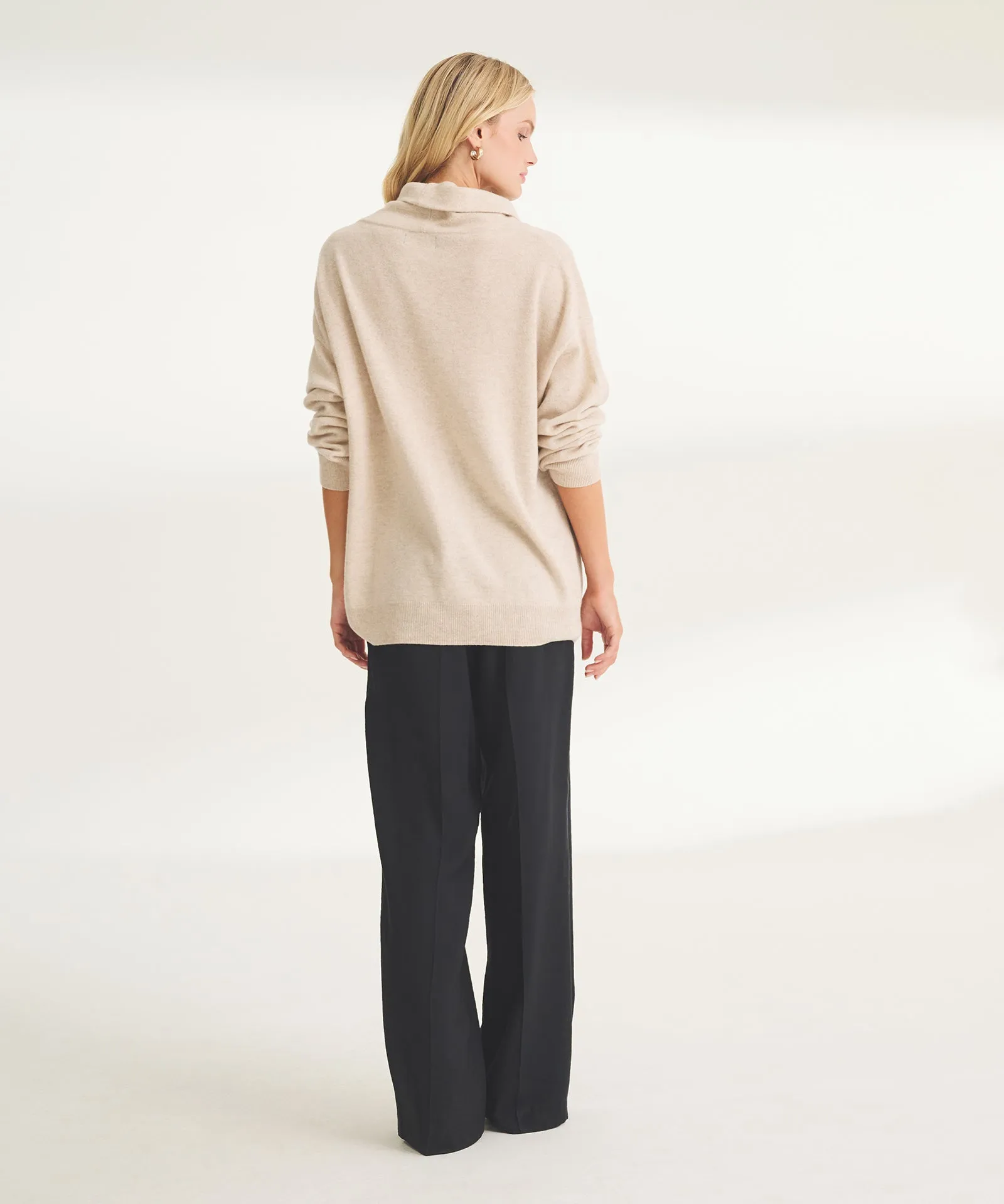 Signature Cashmere Funnel Turtleneck