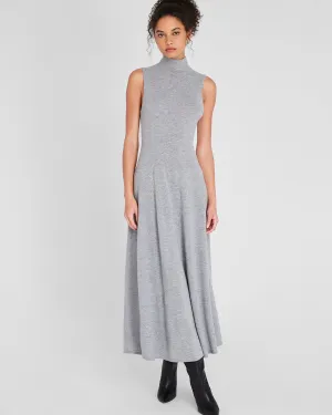 Sleeveless Turtleneck Maxi Dress