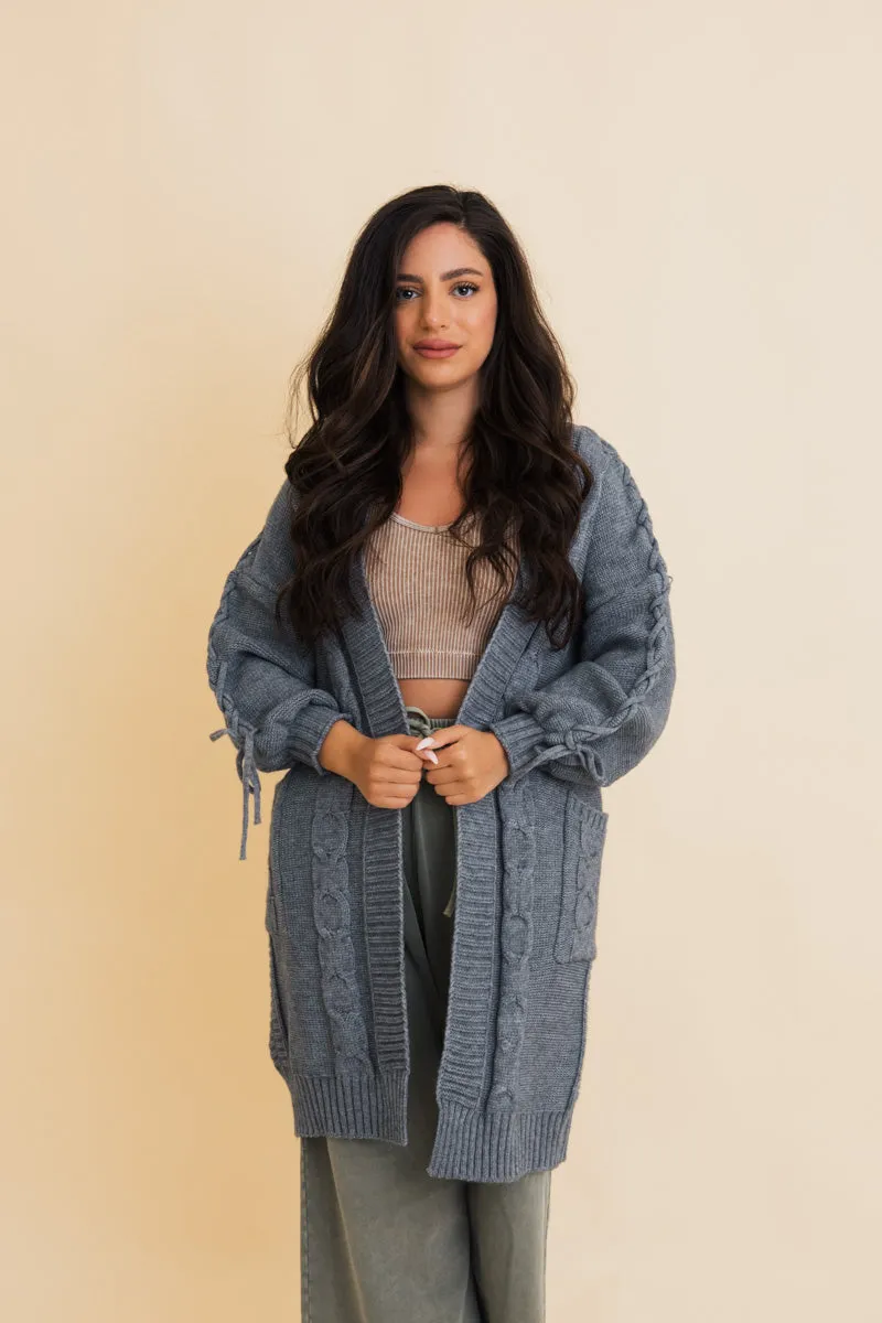 Twisted Cozy Cable Knit Cardigan